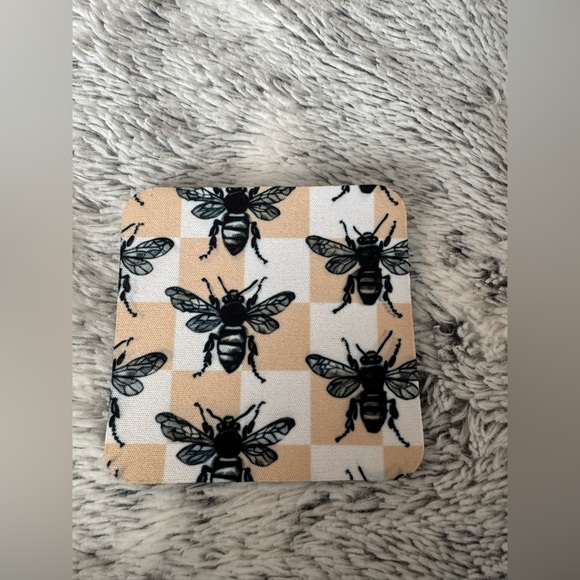 Bee Themed Neutral Coasters Set - Picture 6 of 6